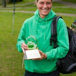 Rachel with trophy Eildon Hill race